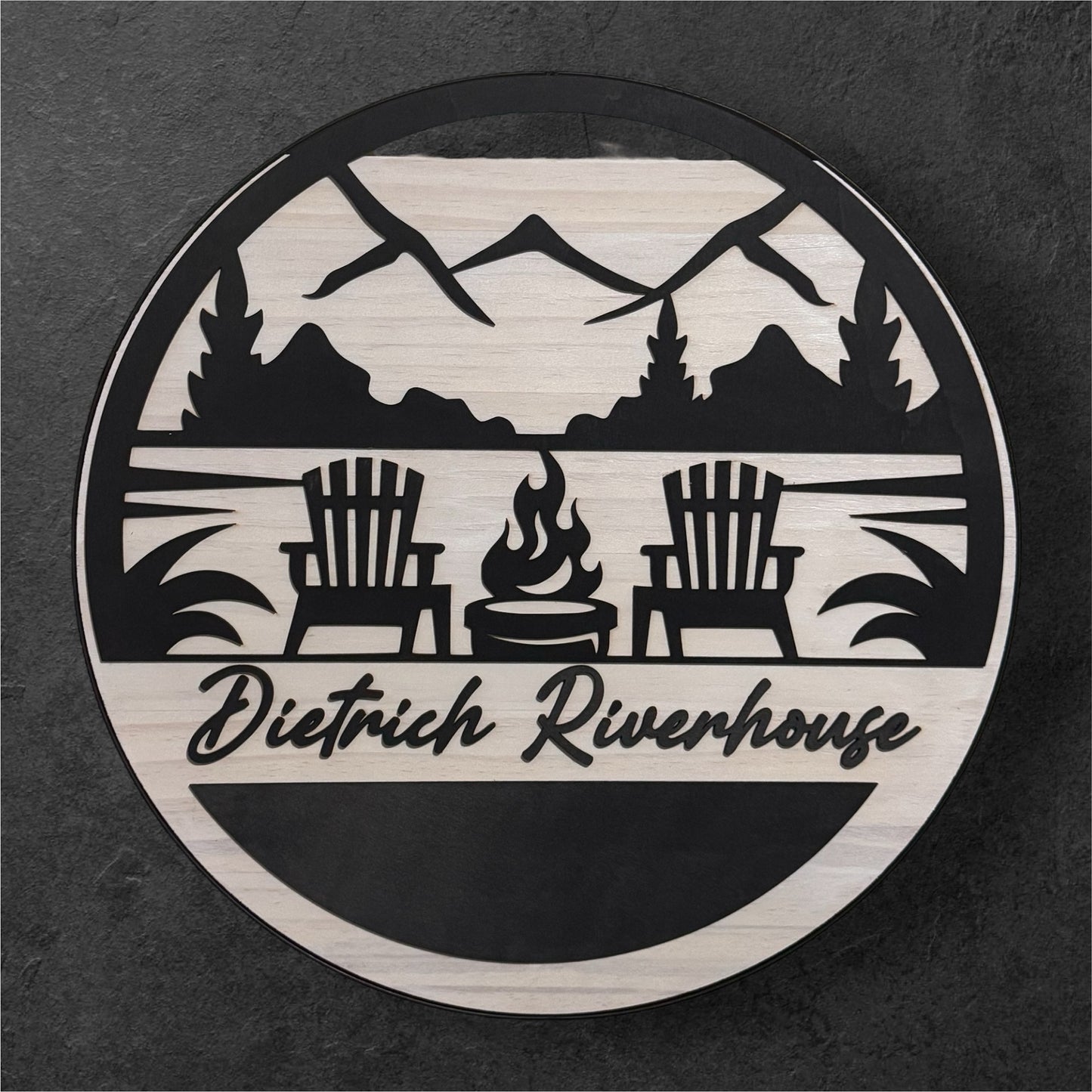 Custom Laser-Cut Wooden Sign