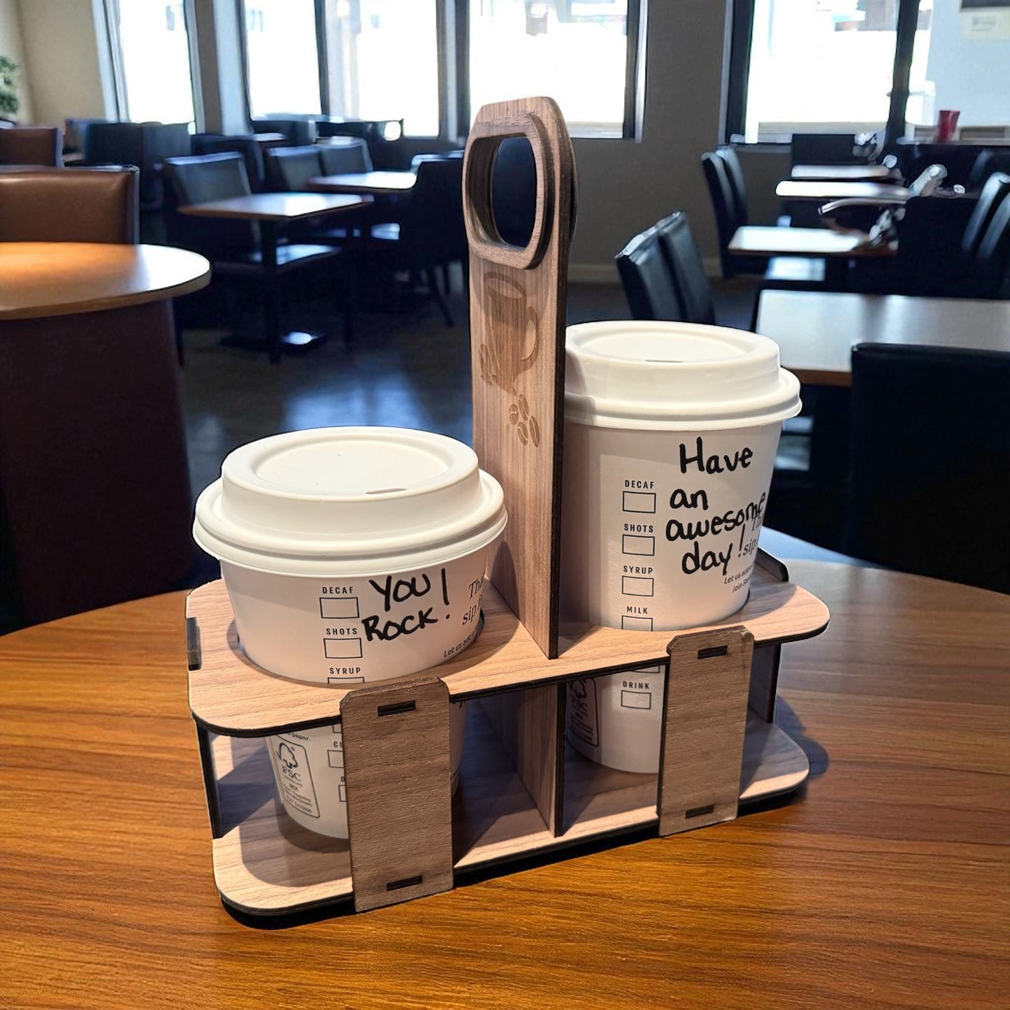 Handcrafted Wooden Drink Holder