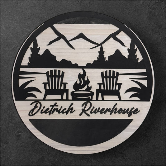 Custom Laser-Cut Wooden Sign