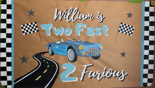 Hand-Painted Birthday Poster