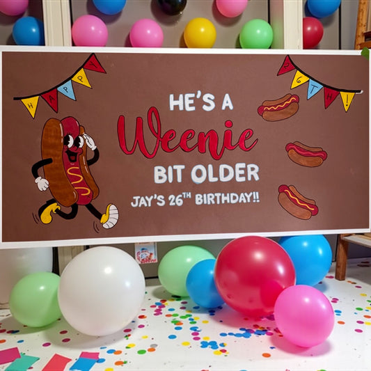 Hand-Painted 26th Birthday Banner